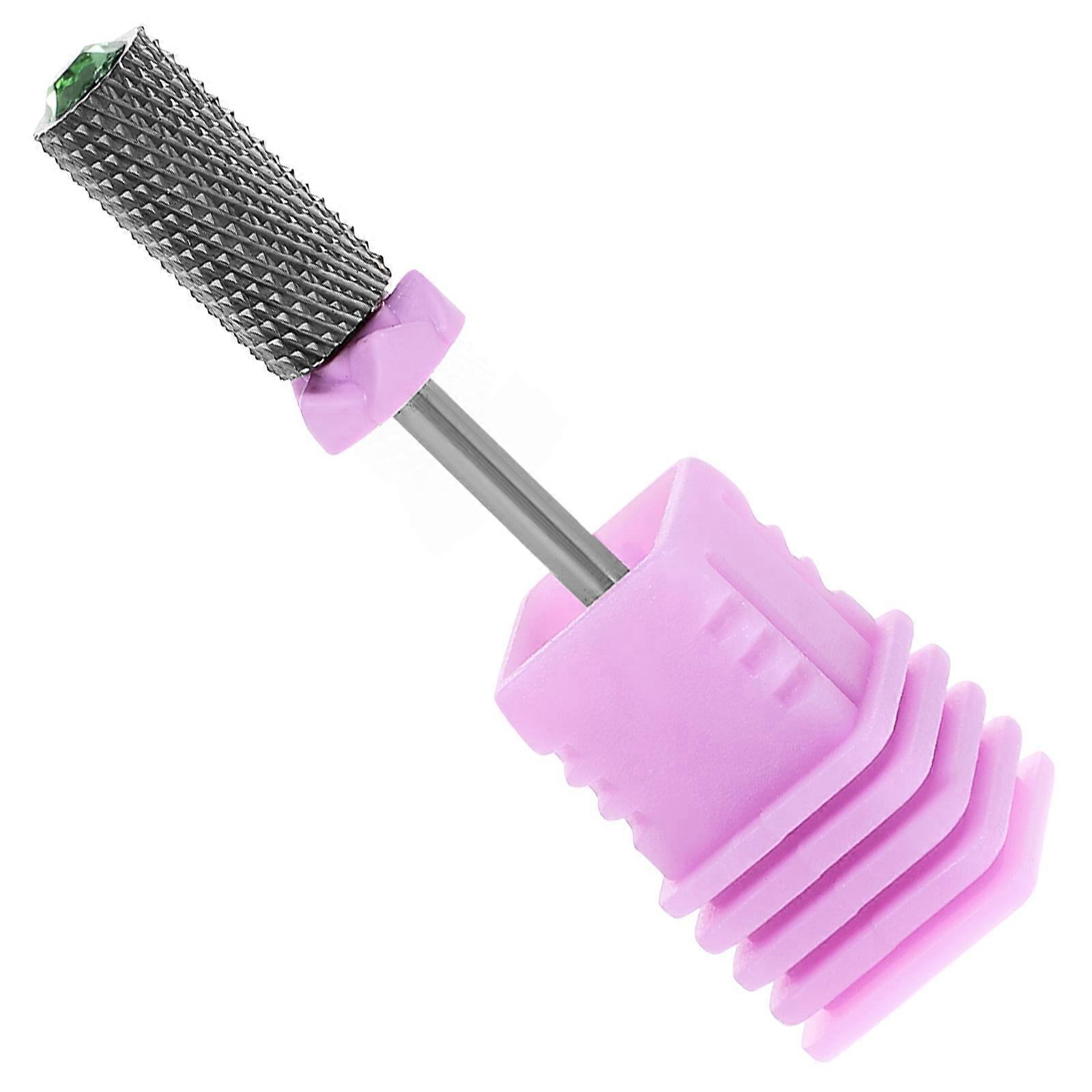 Nail Drill Bits 2Pcs Acrylic Nail Processing Manicure Art Polishing Tool For Home Use Violet Tungsten Steel