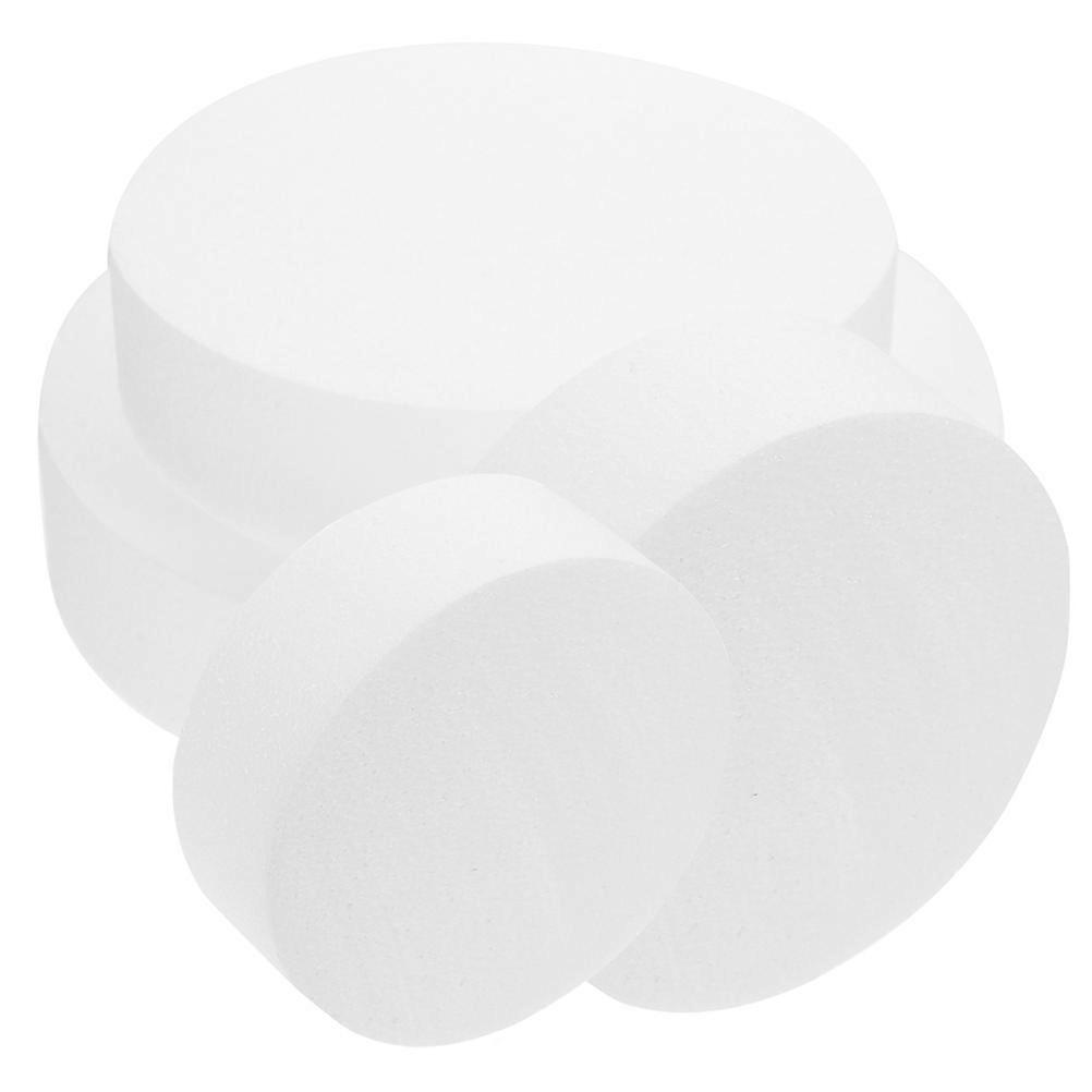 Multi-Function Foam Fake Cakes 16 Pcs For Cake Display And Decorating Practice 15cm Diameter x 5cm Height