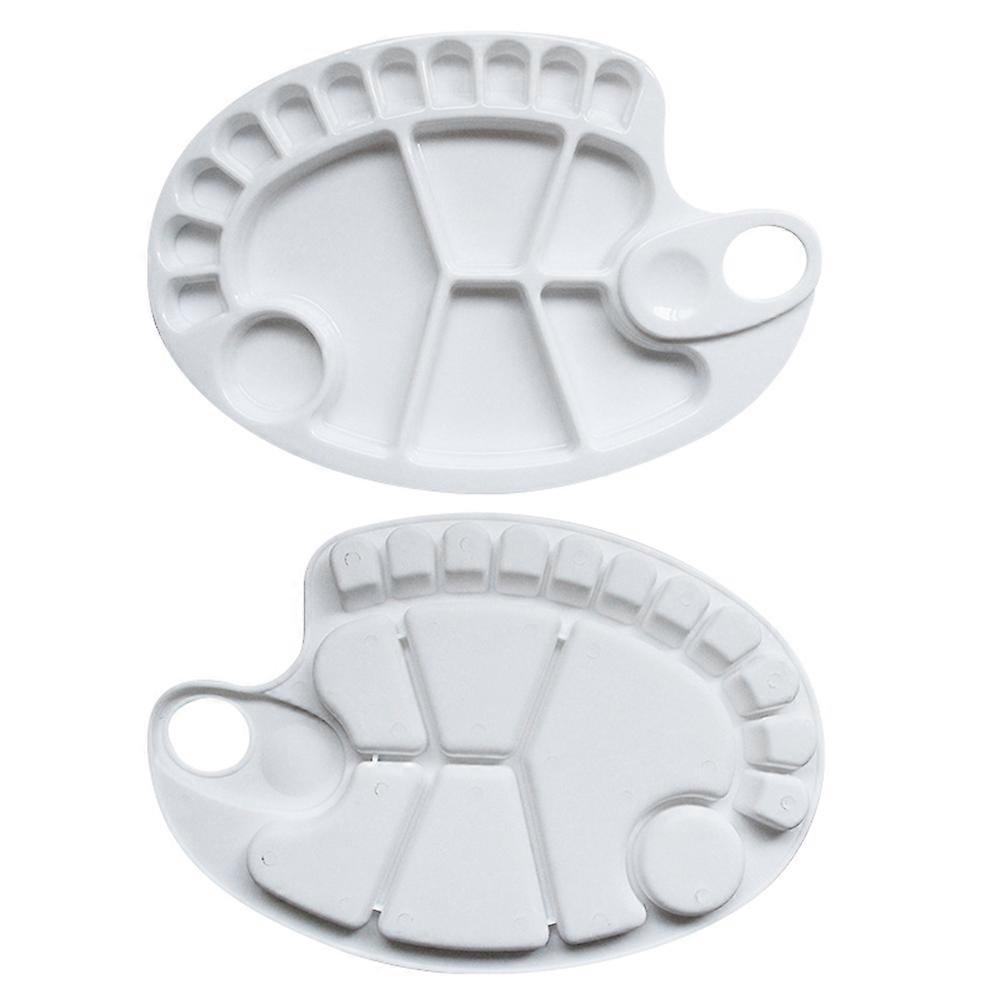 Painting Tray Fish Shape Color Mixing Tray 30x20cm Ideal For Students 6Pcs Outdoor Sketching