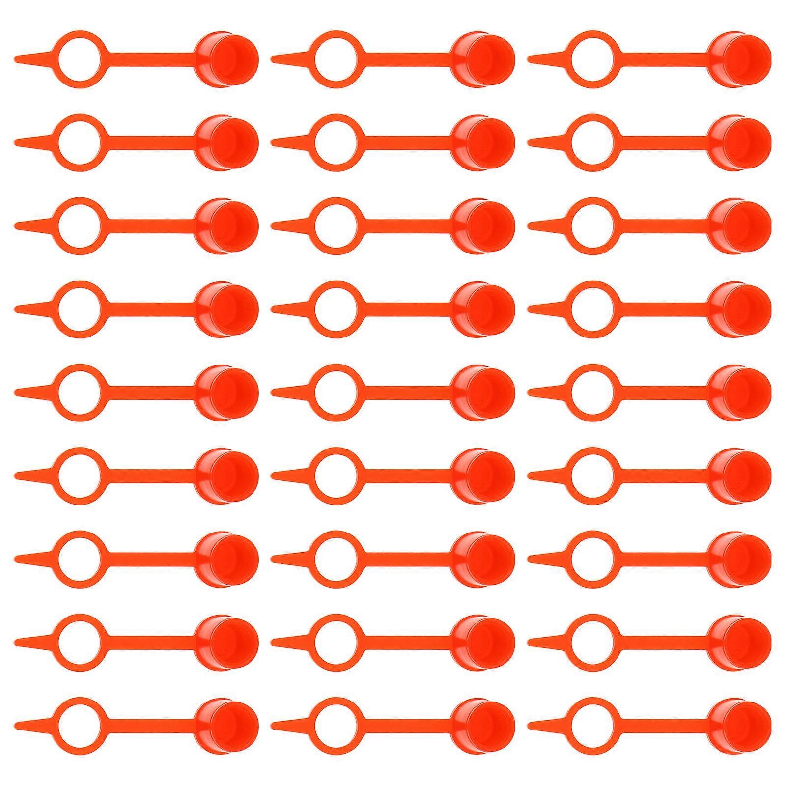 Grease Caps For Zerk Fitting 300Pcs Maintenance Tool For Farm Equipment Red Size 3.50X0.80X0.70CM