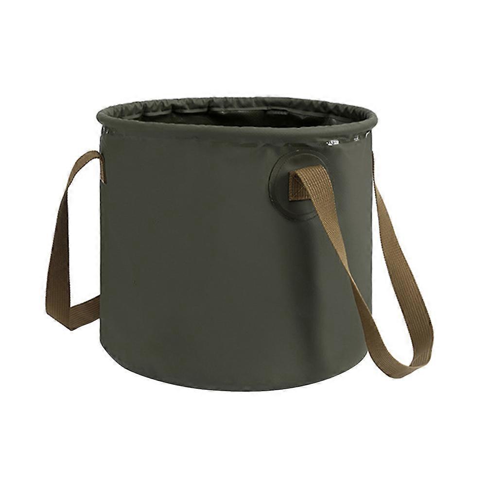 Collapsible Bucket Multifunctional Wash Basin Upright Stability Hiking PVC Material 1Set