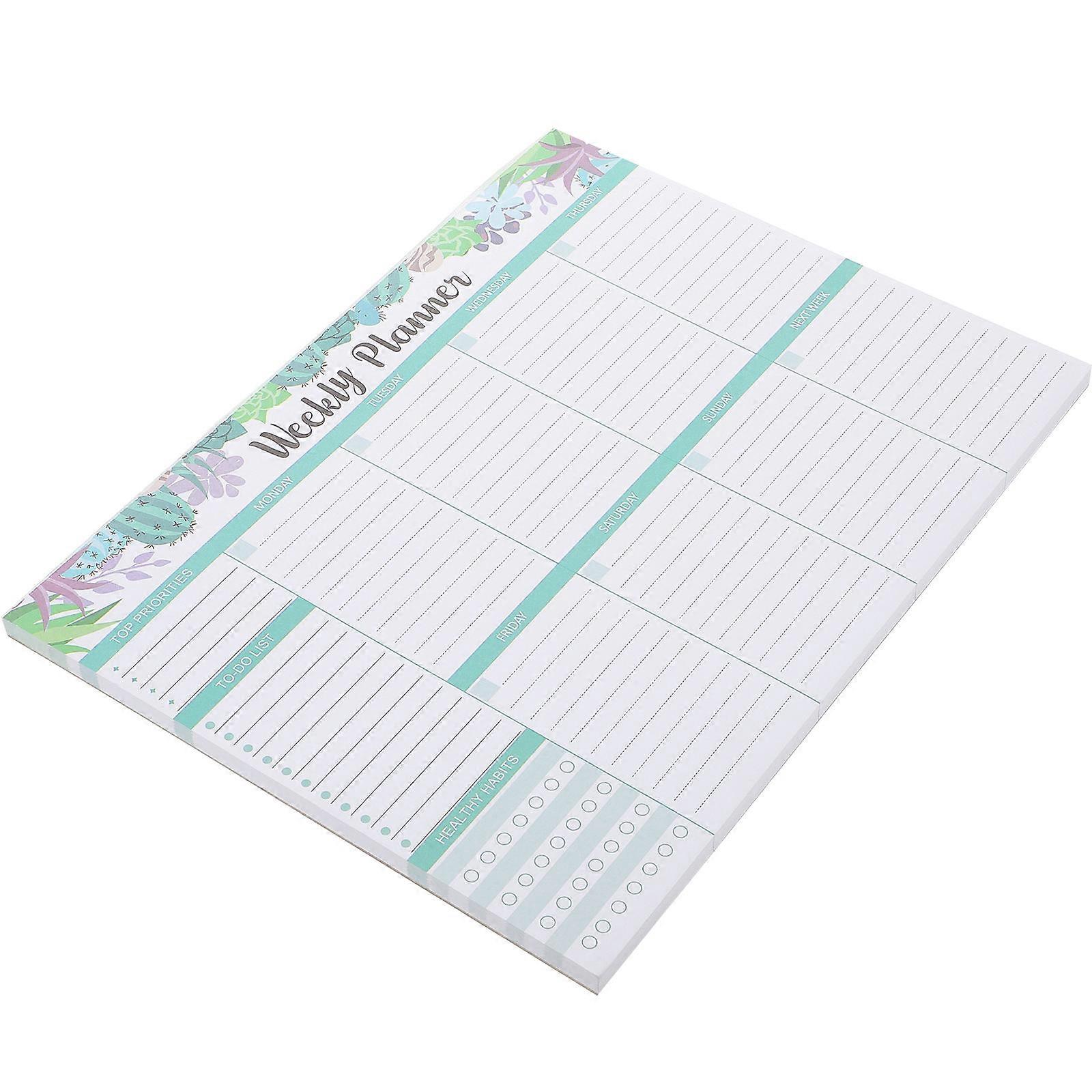 Office Planner Notepad Convenient Multi-Function Note Pads Tearable Pad