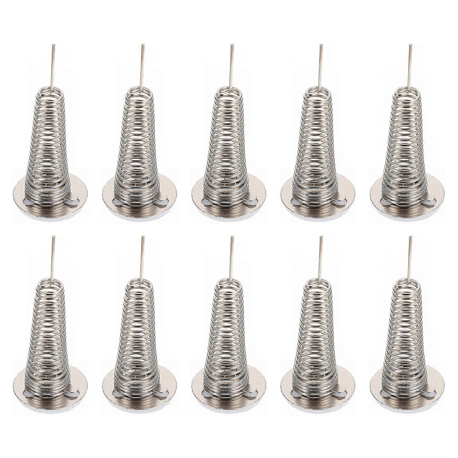 Shaking Doll Spring Base for Decor Includes 20Pcs of Silver Doll Bases