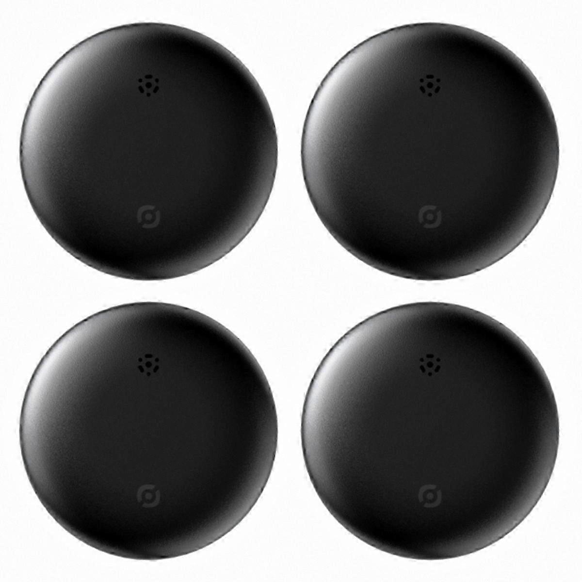 4 Pack GPS Tracker Key Finder for iOS Devices, Black