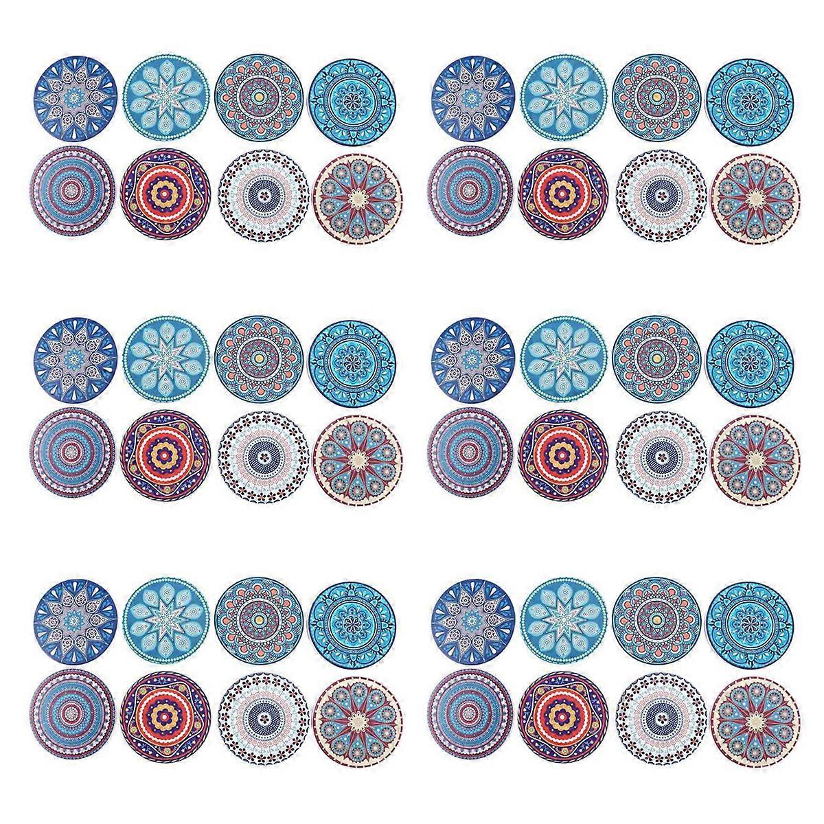 Coasters for Drinks, 8 Pcs Absorbent Stone Coasters for Wooden Table