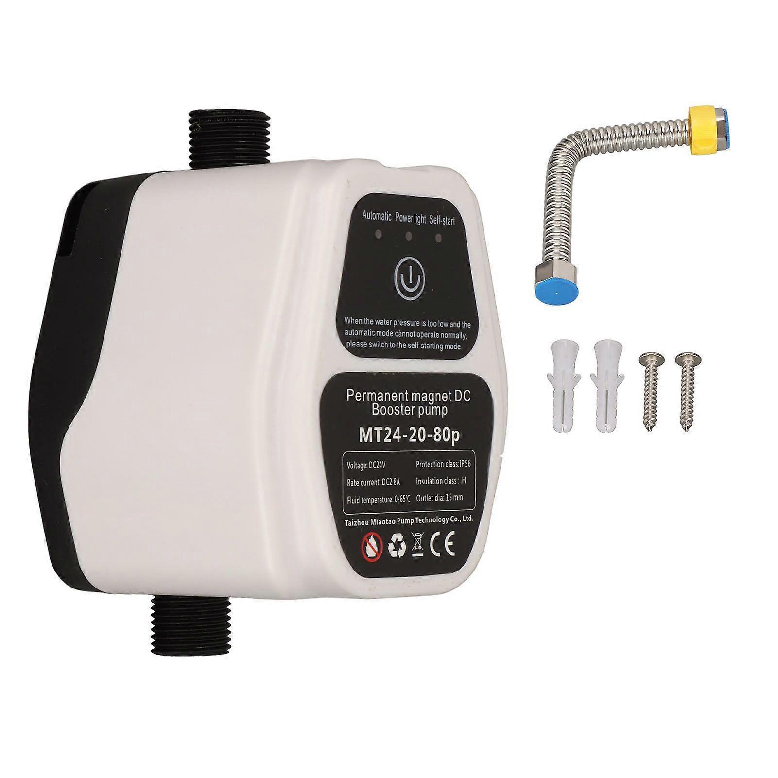 Booster Pump Automatic Water Pressure Shower Boosting Recirculating Wall Mounted DC Pump 100240V UK Plug