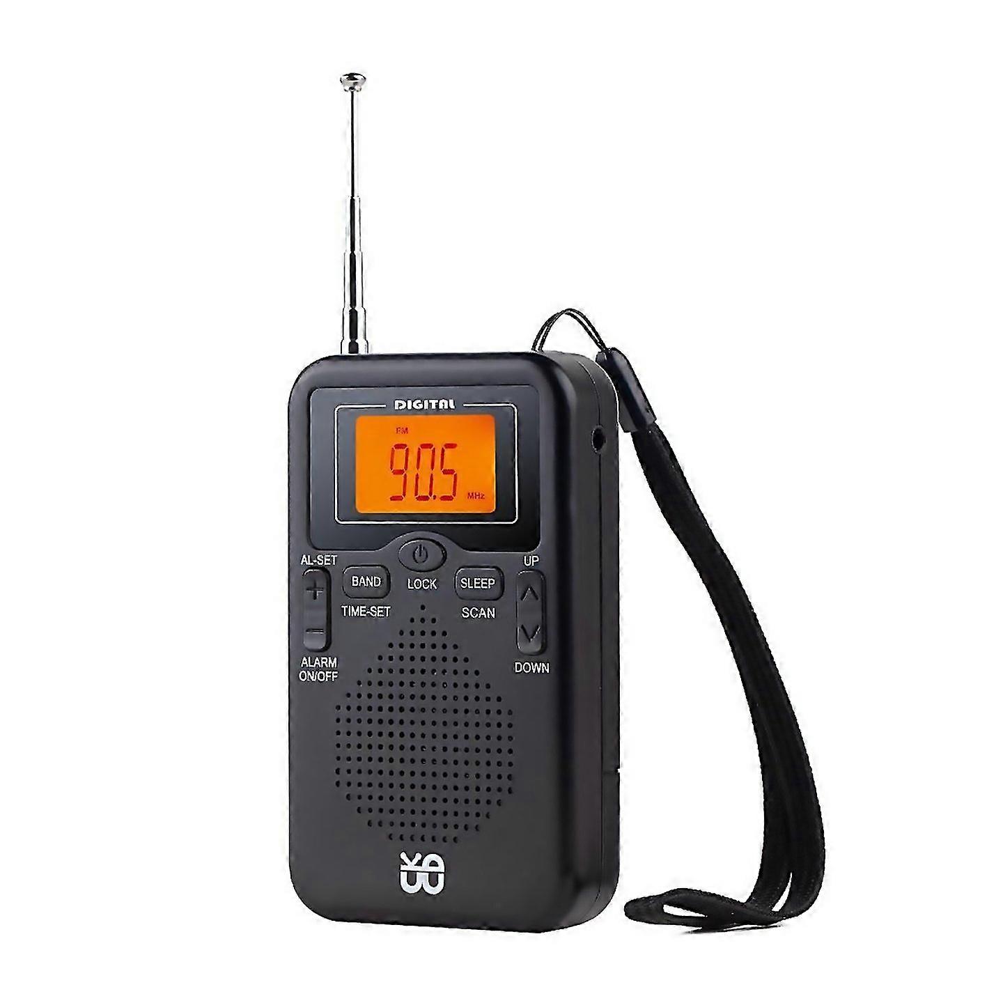 For Portable Fmam Clockcontrolled Stereo Pocket Radio Player