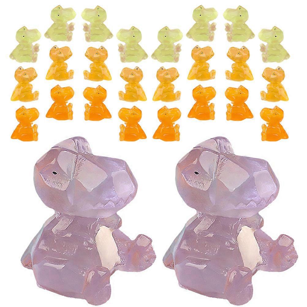 Decorative Dinosaur Mini Model for Decoration 150Pcs Resin Glow Figures