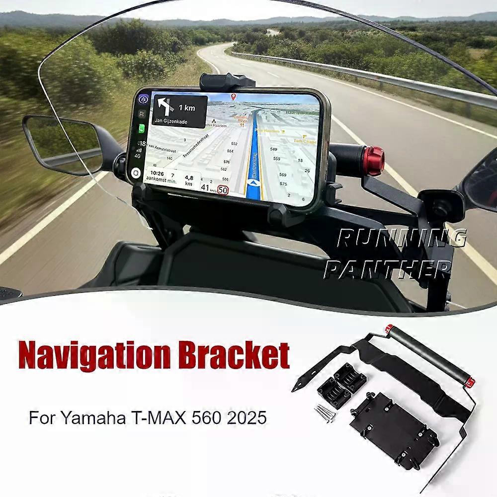 Motorcycle accessories Front windshield bracket Navigation Bracket Kit For Yamaha T-MAX 560 t-max 2025