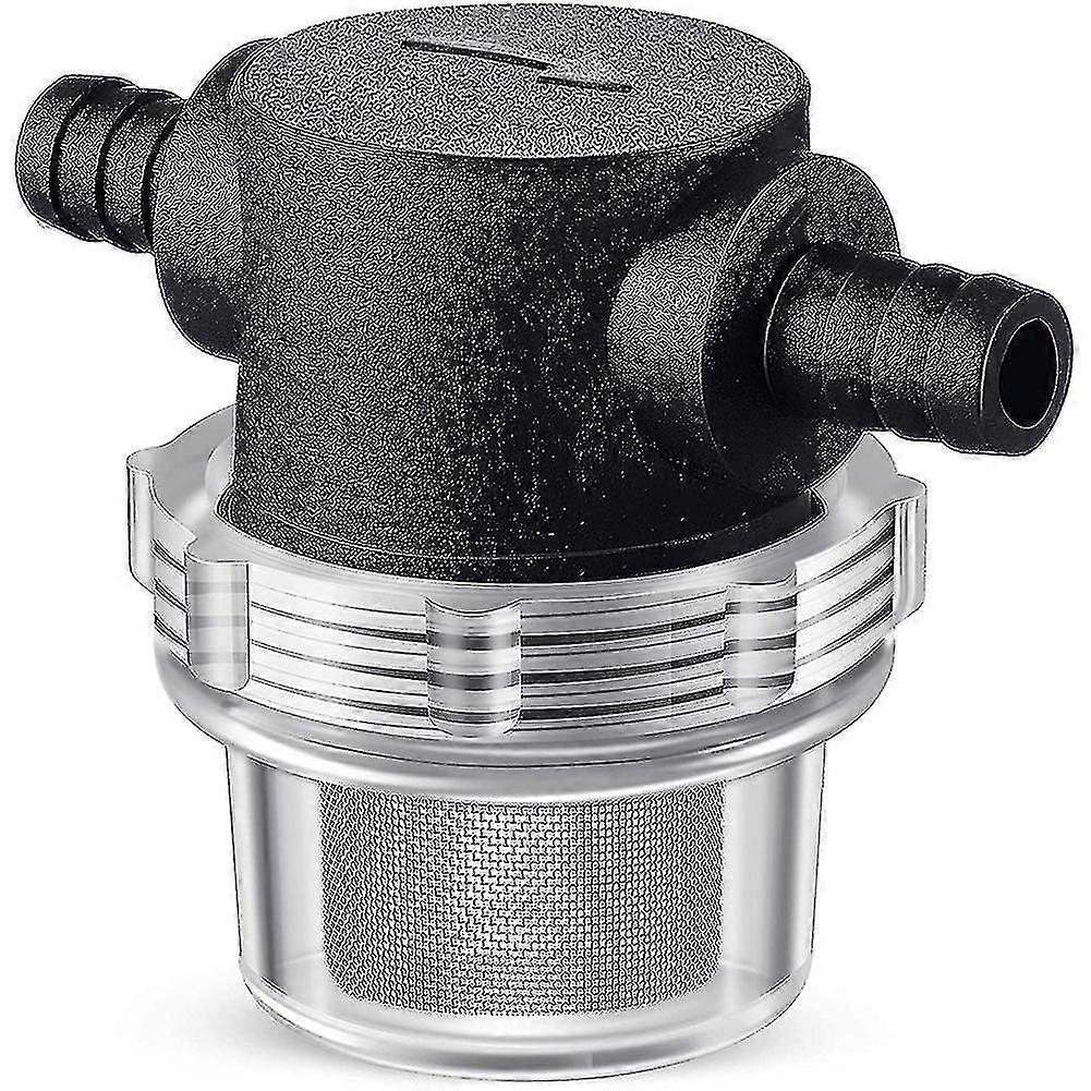 Vandpumpe sil, 3/8 tommer slange modhage in-line strainer twist-on rør sprøjtefilter til vandpumpe 12v Dc 80psi autocamper