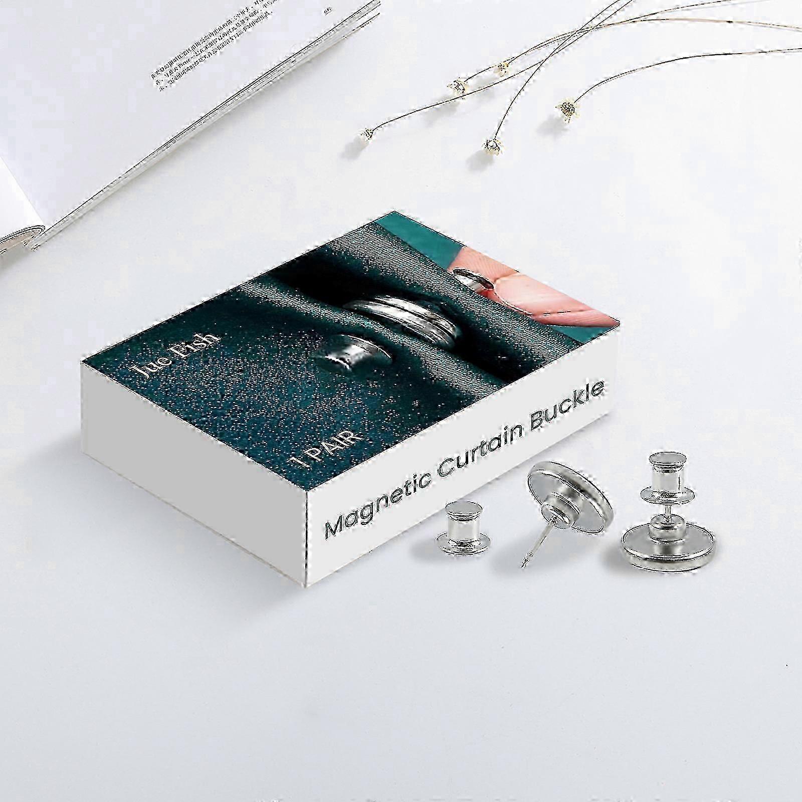 Jue-fish Curtain buckle, light-proof magnetic force does not easily slide off, stainless steel detachable curtain magnetic buckle 2025