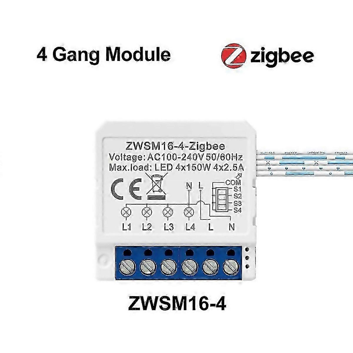 Pour Aubess Zigbee Onoff 1234way Doublecontrol Switch Module Télécommande