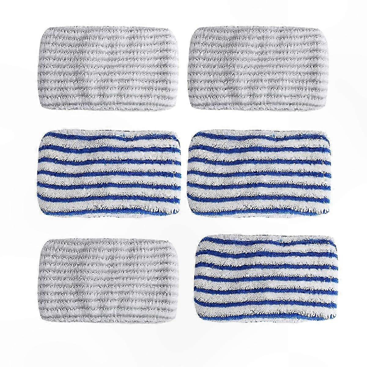 6-Pack Microfiber Cloth Pads for Steam Cleaners, Compatible with Select Models