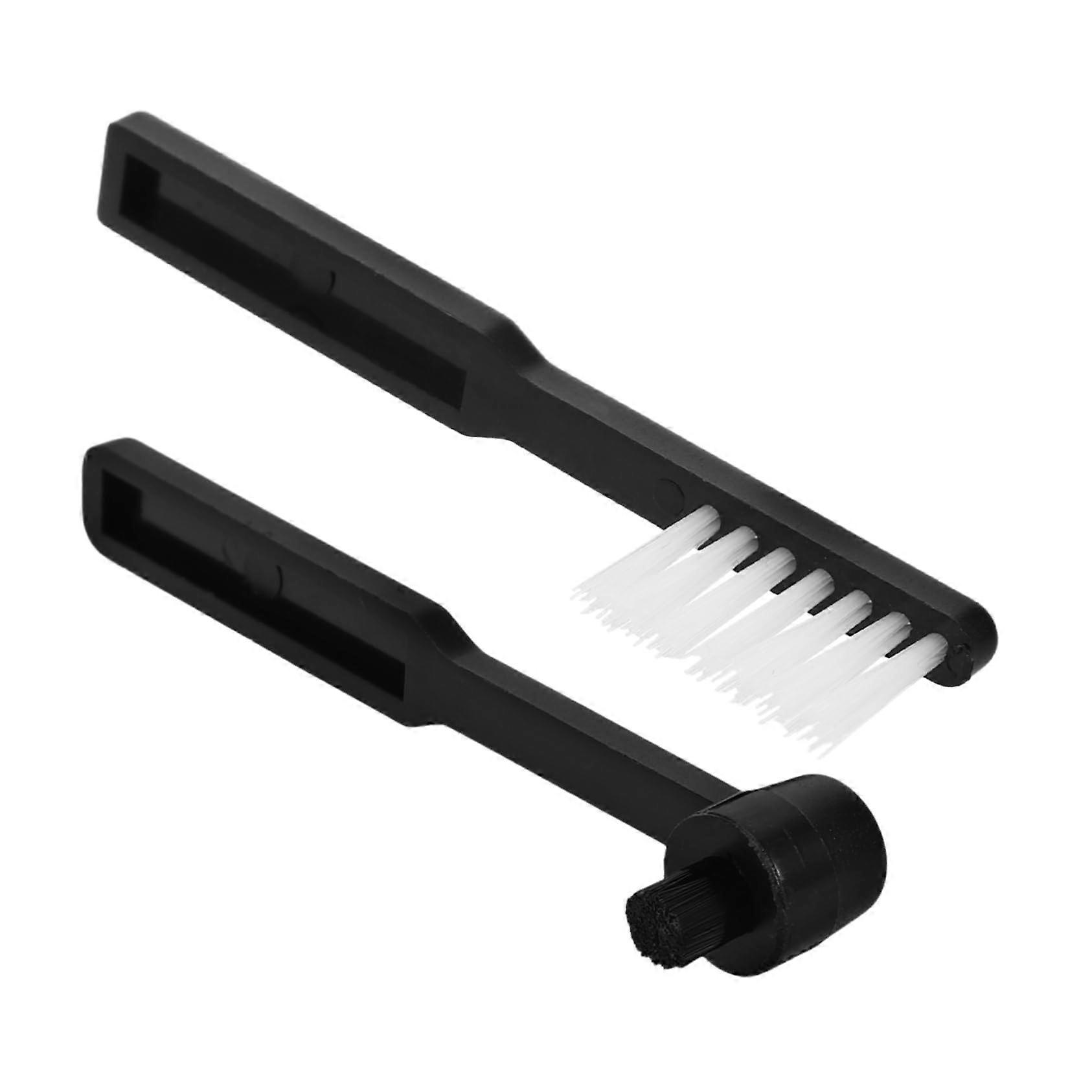 Vinyl Record Cleaning Brush 2Pcs Black Dust Removal For Turntables And Records Portable Easy To Use Home Studio