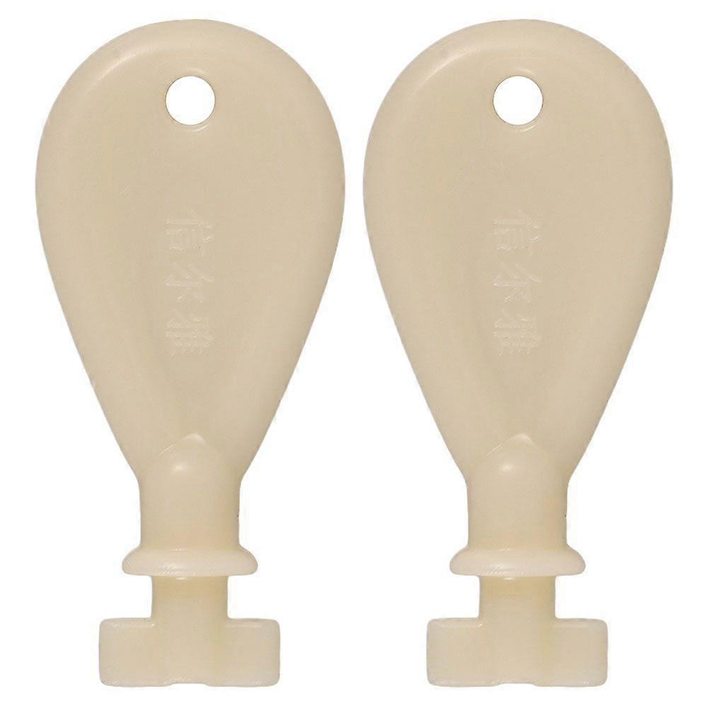 2個のユニバーサルペーパータオルディスペンサーキーバスルームティッシュホルダー用プラスチックキー業務用トイレットペーパーディスペンサースペアキー