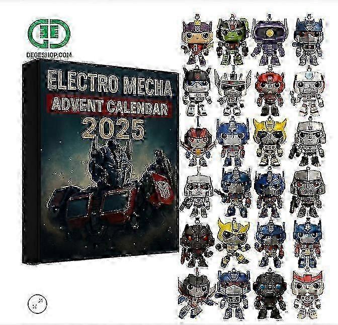 2025 neue Transformers Advent Urlaub Countdown Blind Box Weihnachtsbaumschmuck Acryl Anhänger
