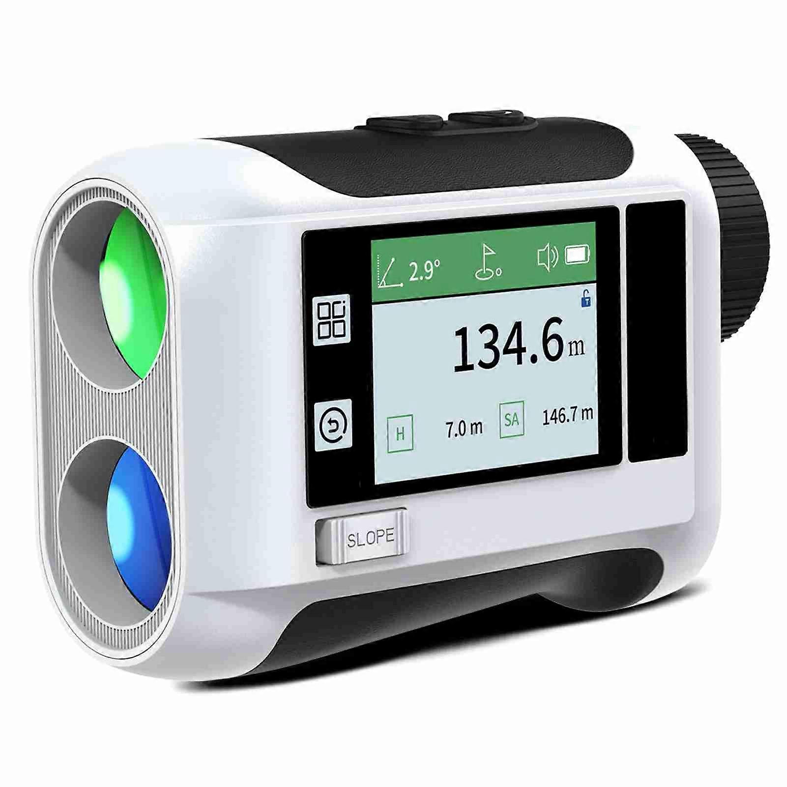 600M / 800M / 1200M / 1500M Golf Rangefinder Distance Meter with LCD Touch Screen 6.5X Magnification USB Rechargeable Range Finder with Speaker Slope