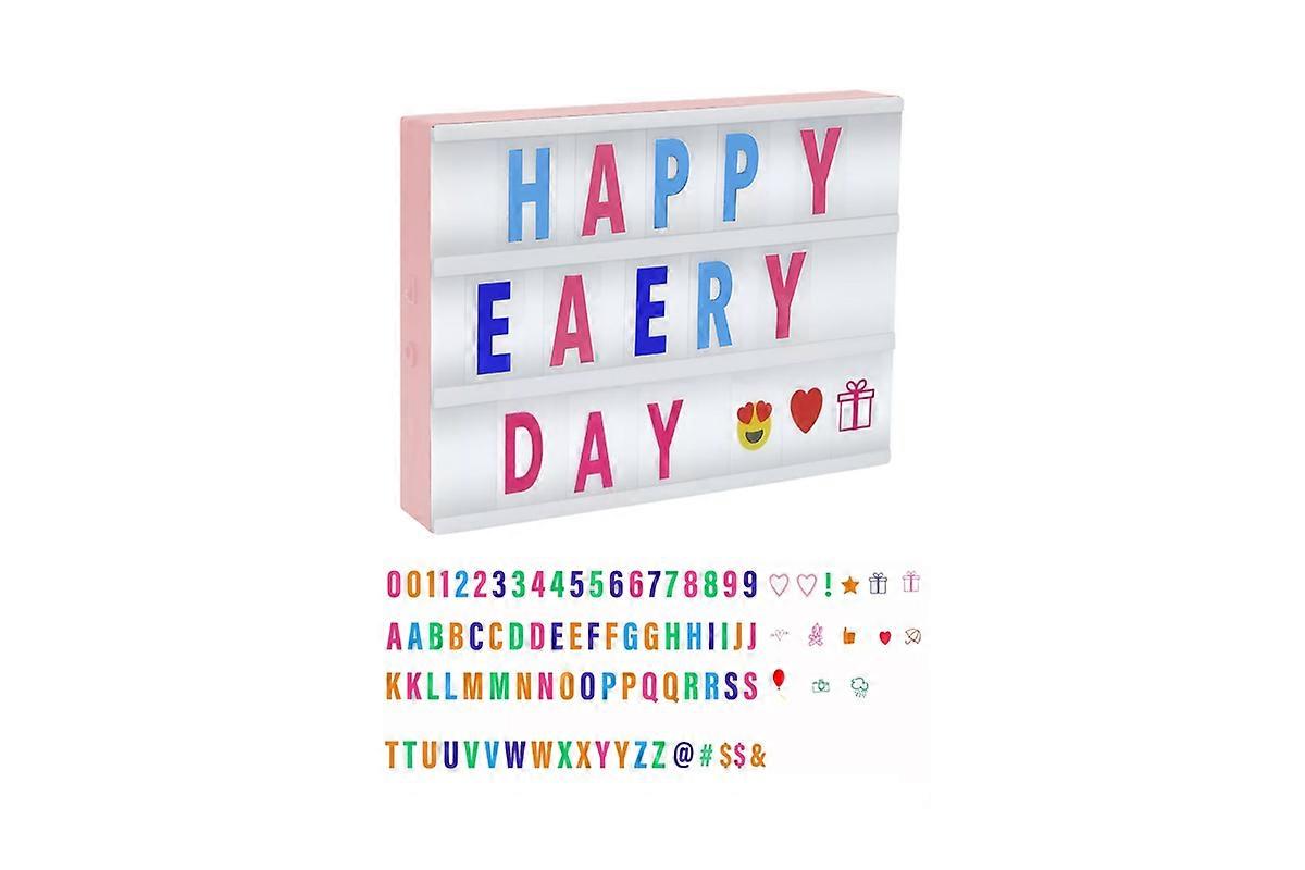 Cinema Light Box with Letter and Number LED Message Symbols