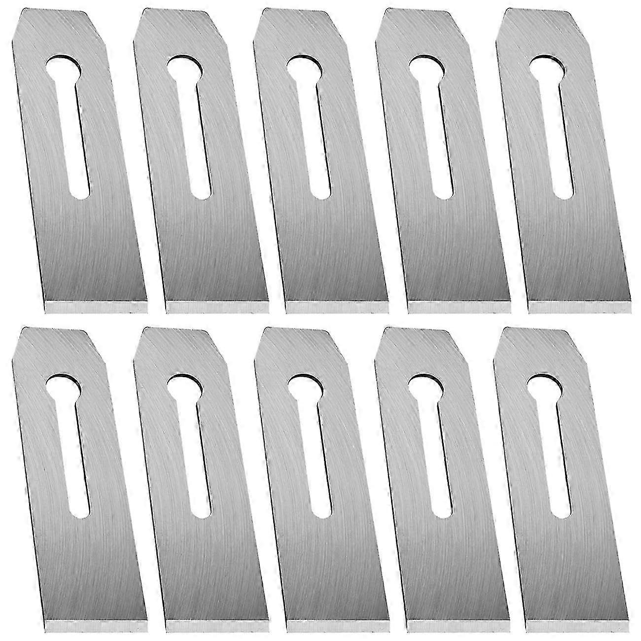 Woodwork plane blades 10 pack - wide iron replacement cutter set