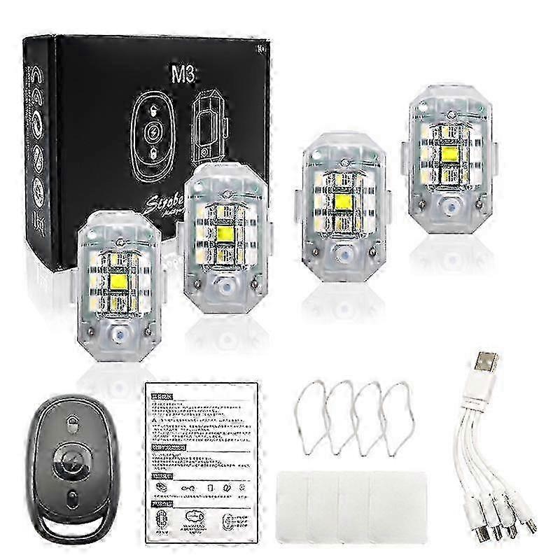 Wireless LED Strobe Light with 7 Colors & USB Charging - High Brightness, Strobe Lights for All Occasions