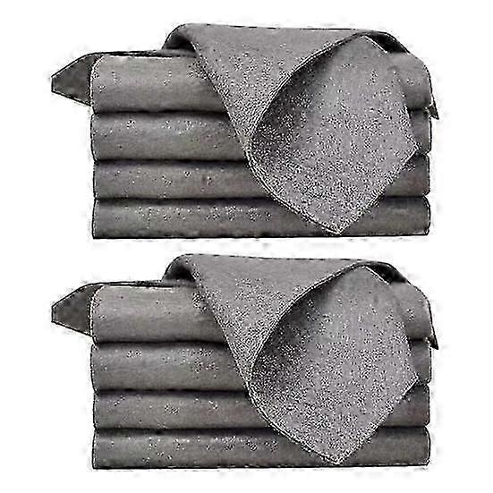 10pcs Chiffon de nettoyage de vitres en verre en microfibre sans traces