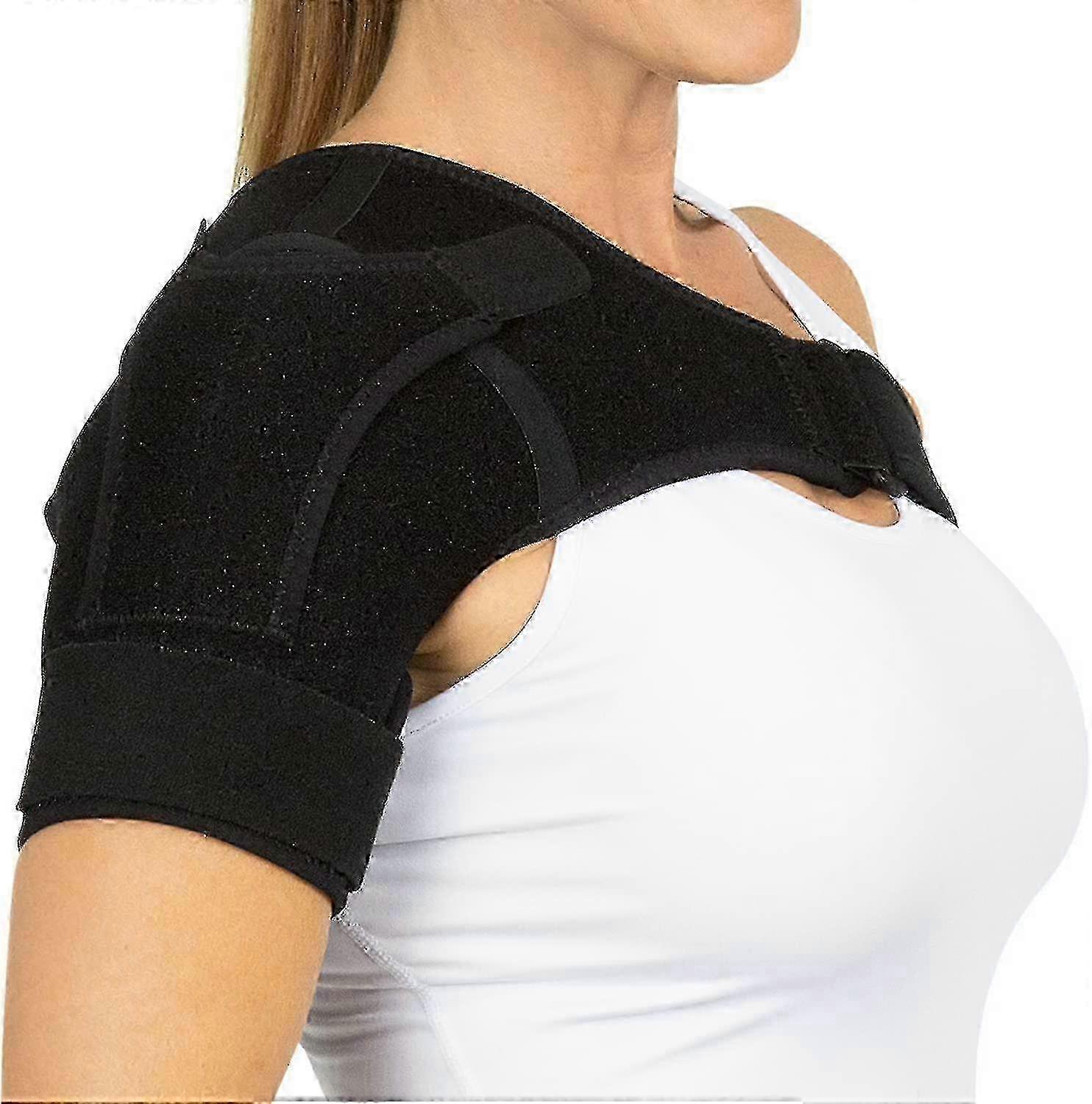 Shoulder Stability Brace for Rotator Cuff Injuries, Arthritis & Joint Pain Relief - Compression Support Sleeve for Sprain, Dislocation Recovery