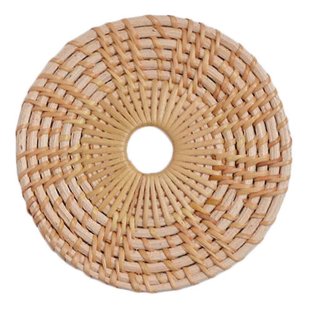 8PCS Heat Insulation Placemat Rattan Woven Coaster Practical Table Mats