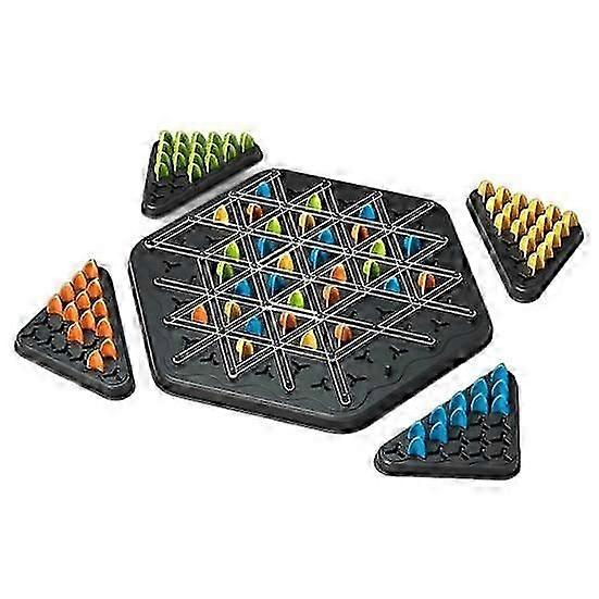 Rubber Band Triangle Board Game Geometry Learning Focus Logic Training Educational Chess Pegboard Strategy Game Toy Toddlers Boys Girls Gift