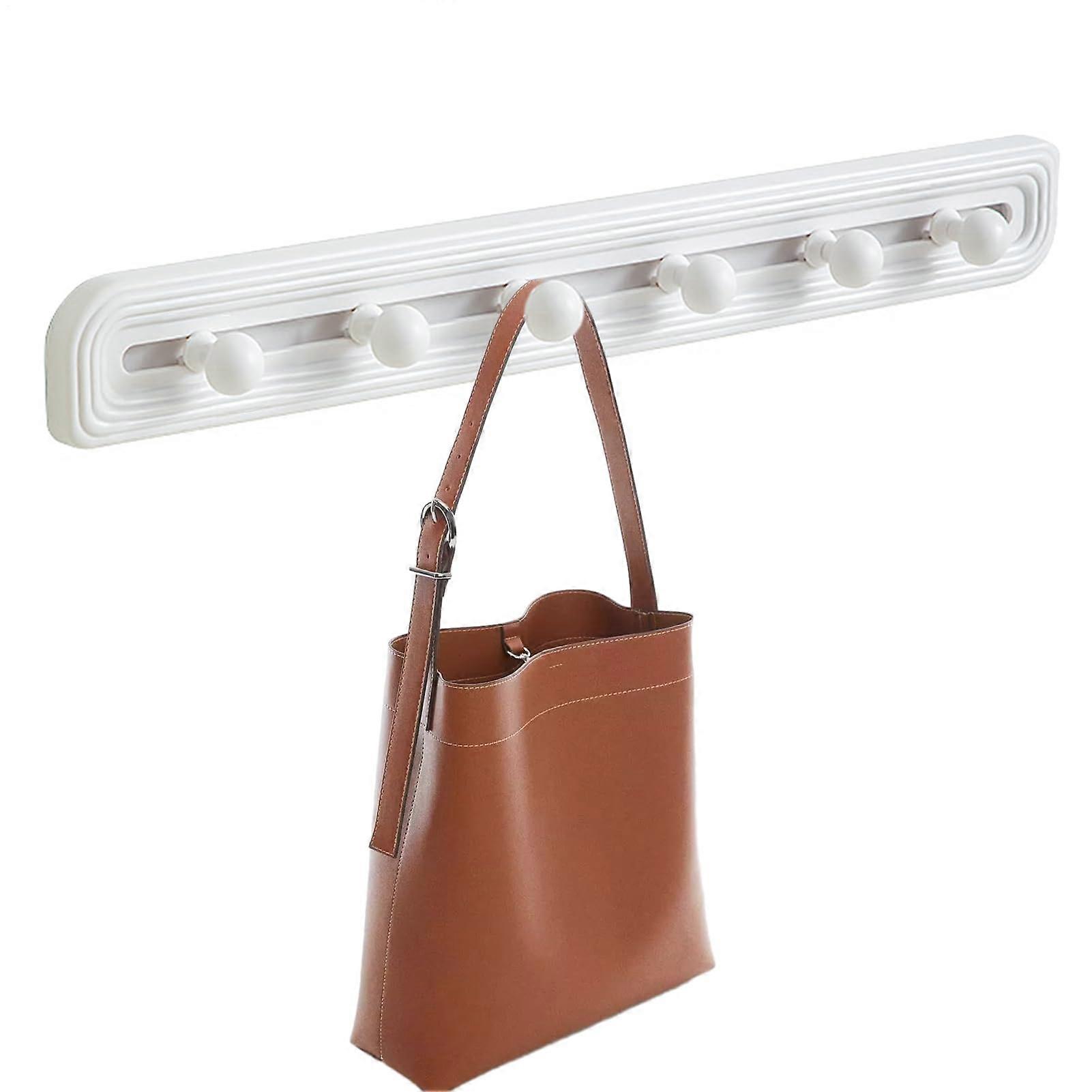 Wall Mounted Coat Rack Sliding Organizer For Rackets Hooks For Rackets Keys Clothes