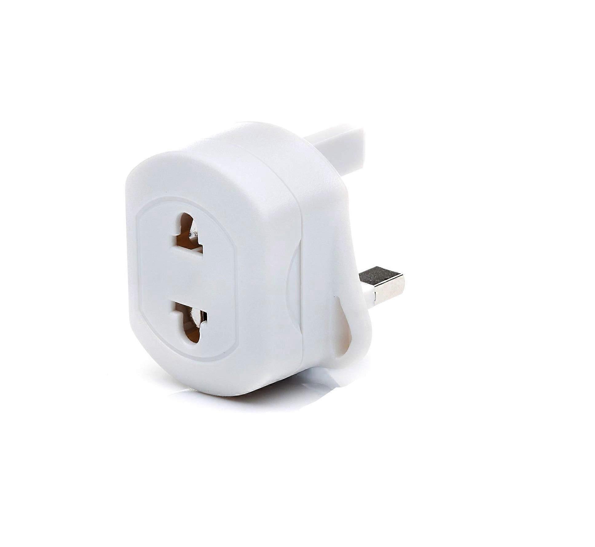 2 To 3 Pin 1A Fuse Adapter Plug For Shaver And Toothbrush 2Pin To 3Pin Adapter 1A Fuse Rating