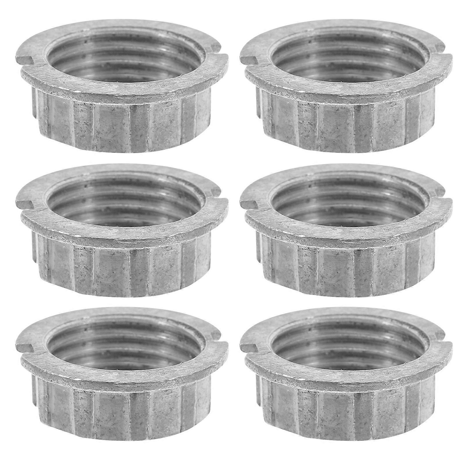 6pcs G9 Lamp Holder Outer Rings Threaded Collar Aluminum Alloy Lamp Shade Retaining Ring Replacement For Table Floor Lamp