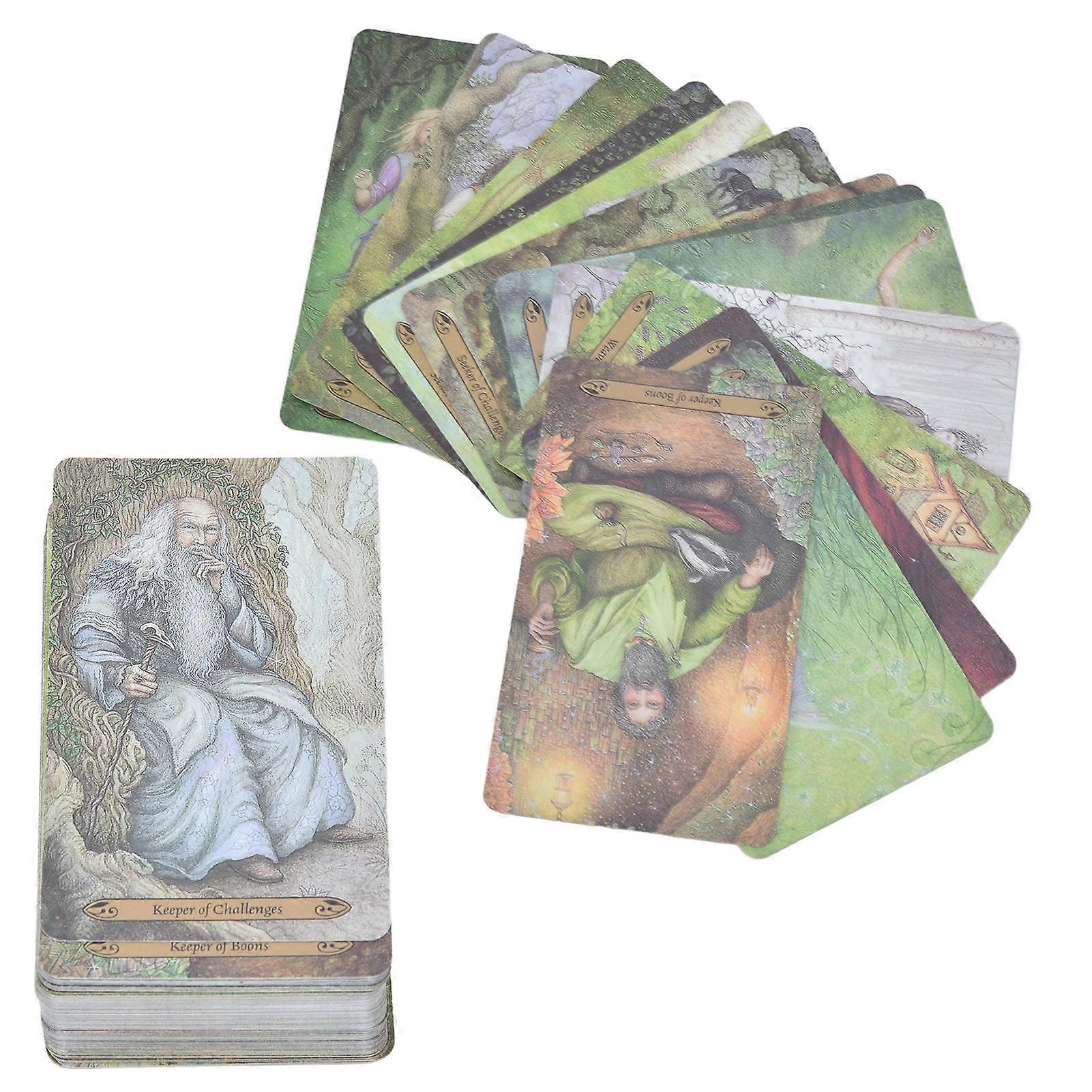 Forest of Enchantment Tarot Card 78 Decks Easy Shuffle Divination Game Toys for Enthusiasts