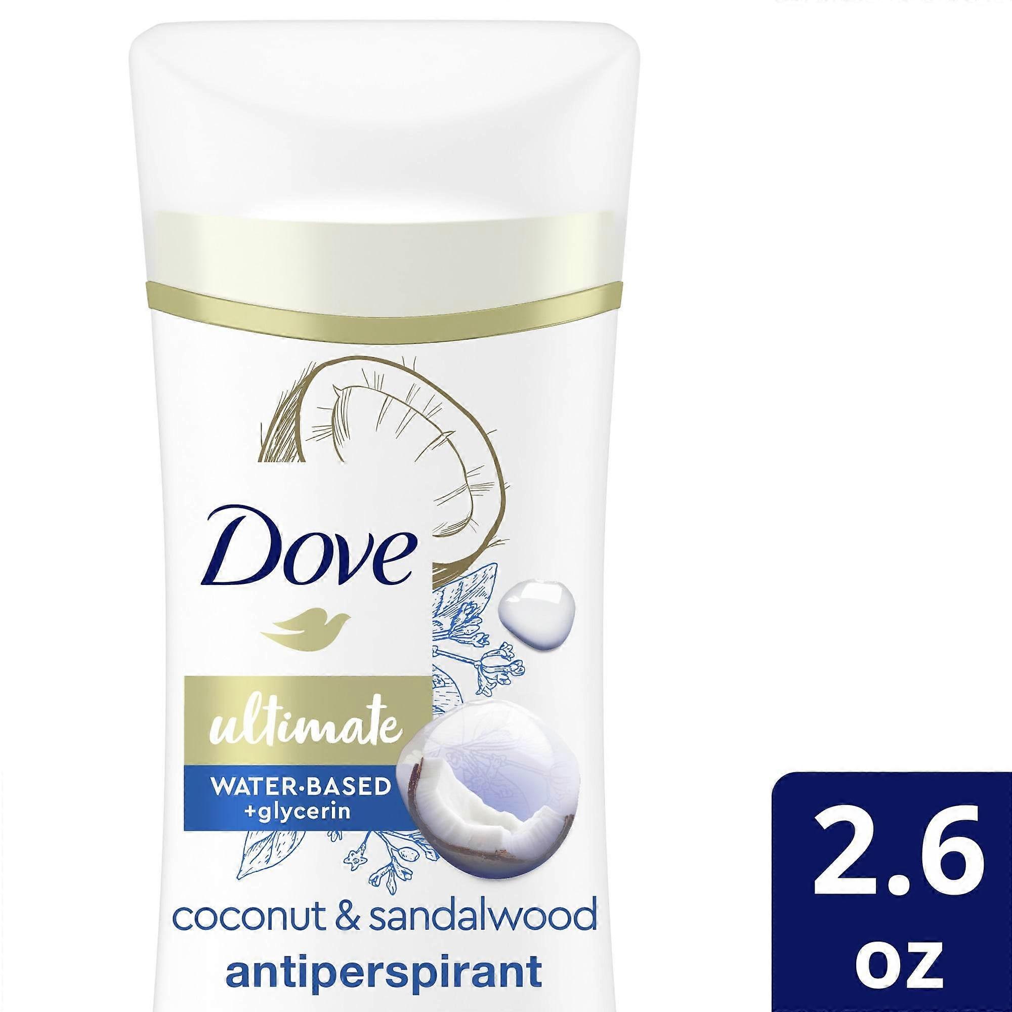 Dove Ultimate Αντιιδρωτικό Αποσμητικό Stick, Καρύδα &; Σανδαλόξυλο, 2.6 oz