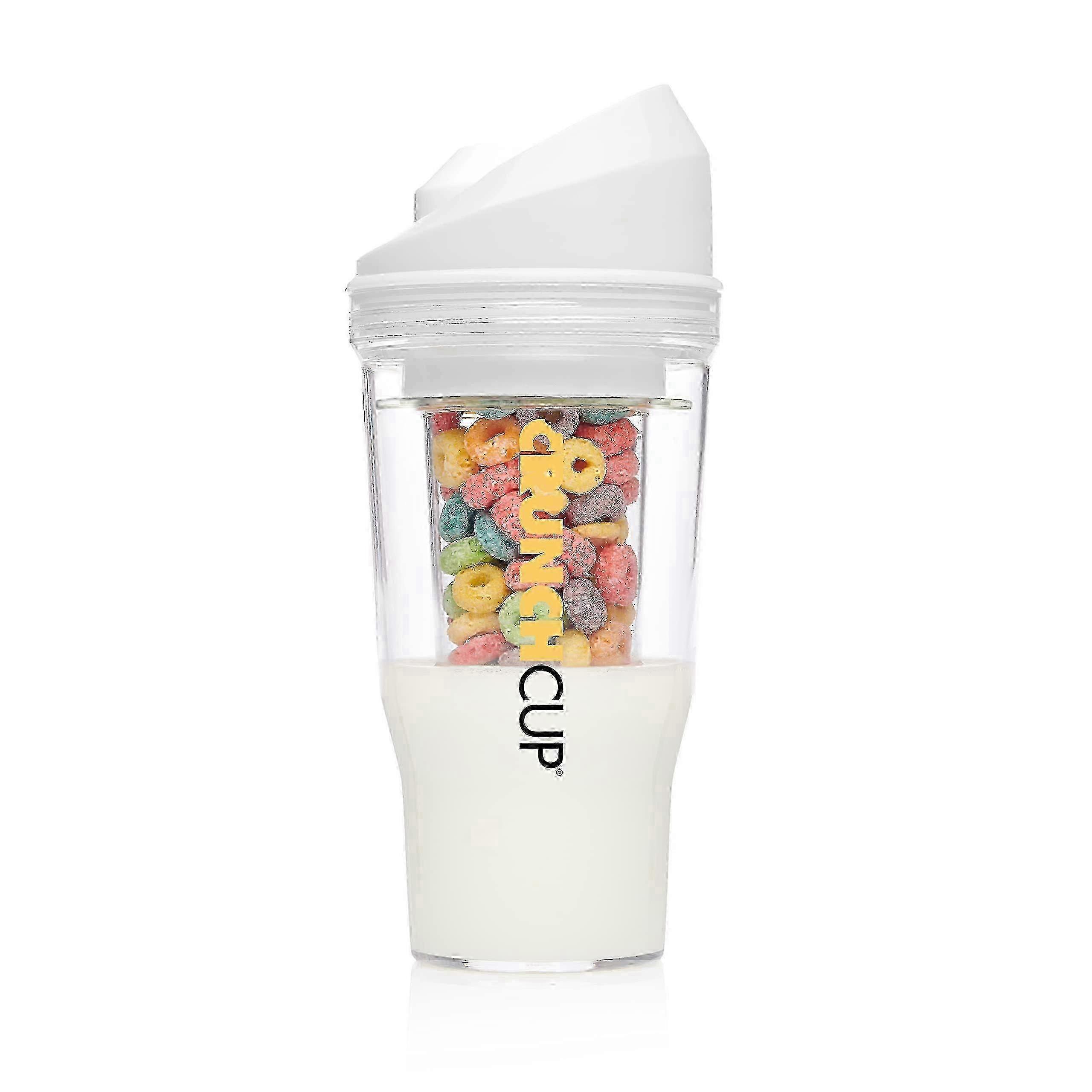 25-26 Portable Plastic Cereal Cup for Breakfast On the Go, To Go Cereal and Milk Container, 0 Spoon or Bowl Required