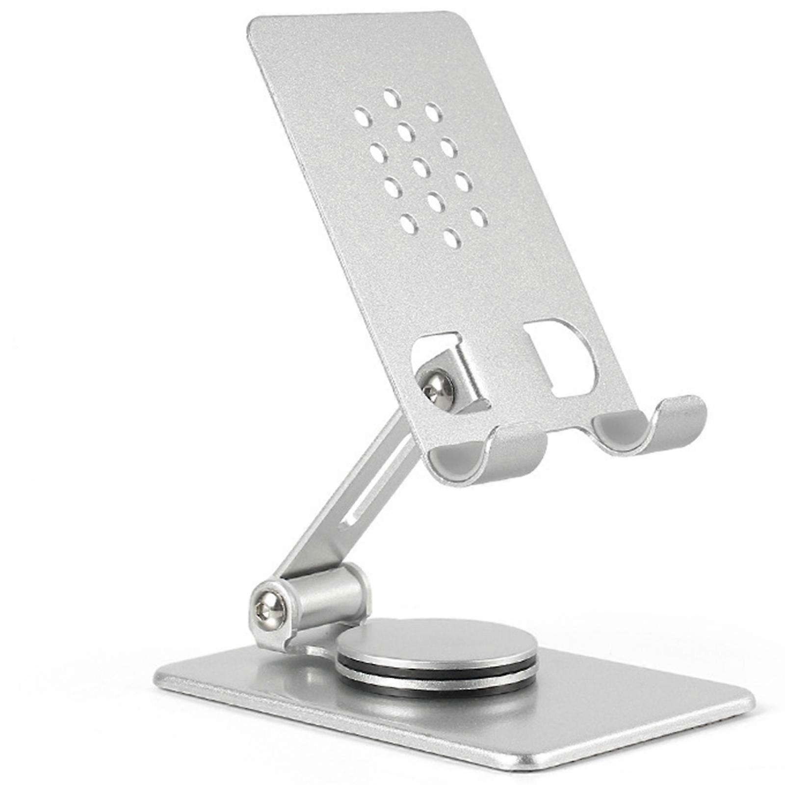 Tablets Stand Foldable Design Stable and Stylishs Phone Holder Metal MultiAngle Tablets Stand, Desktop Foldable Holder  Silver