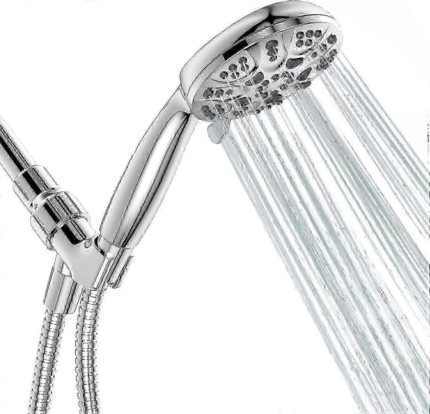 6 Function Handheld Shower Head Set with 59" Hose Holder