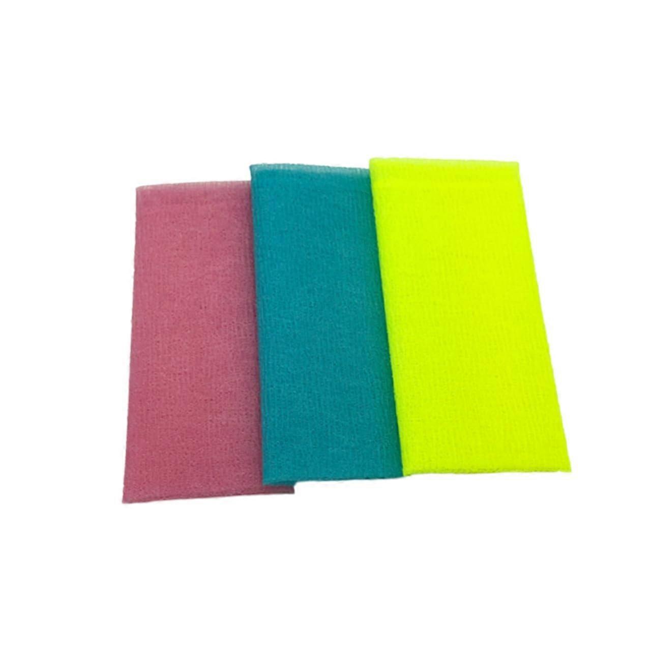 Body Wash Scrubber 3Pcs Set Massage Texture Exfoliating Dead Skin And Deep Cleansing Improved Circulation Random Color