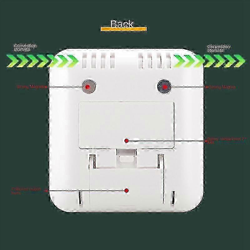 Electronic Digital Temperature Humidity Meter Hygrometer Weather Station Clock White