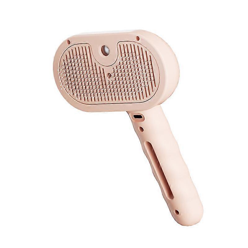 2 in 1 Pet Grooming Brush with Spray for Dog and Cat Hair Removal and Efficient Shedding Control