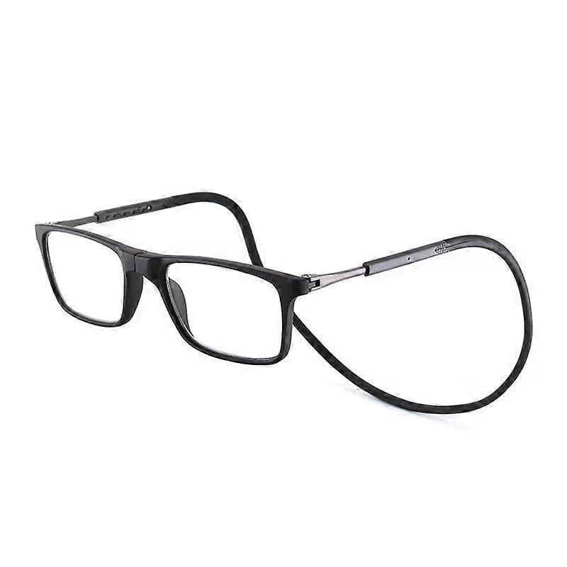 Neck-hanging magnetic reading glasses, portable, ultra-light, high definition, anti-blue light, suitable for middle-aged and elderly people to read ne