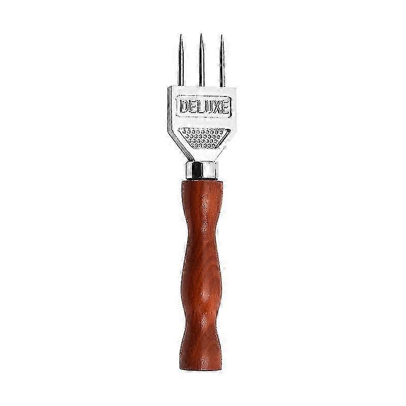 Solid Wood Handle Ice Pick - Sturdy Three - Pronged Ice Crusher for Bartenders
