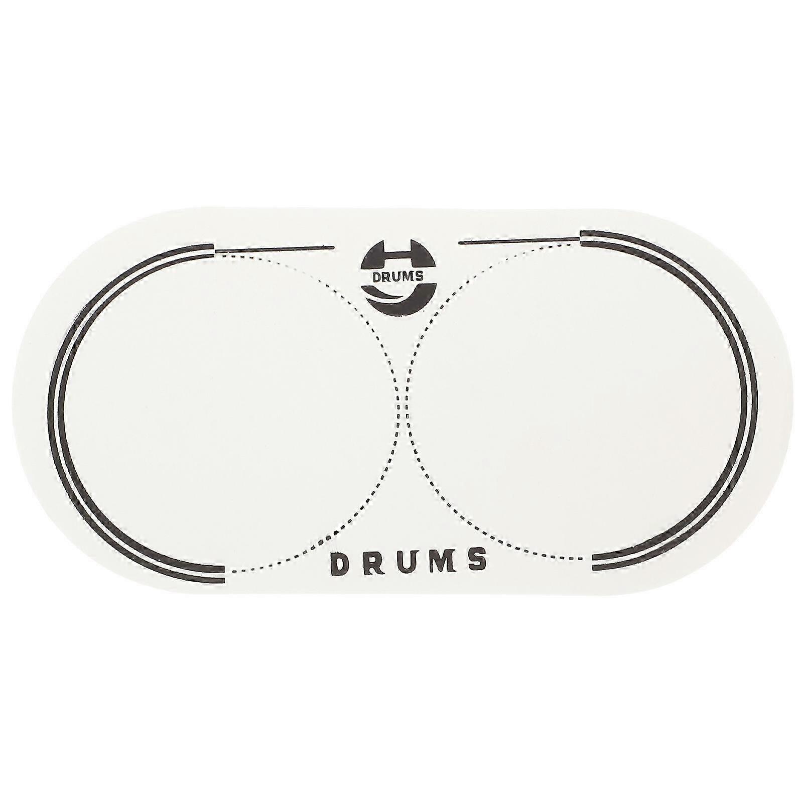 Drum Patch Double Step Drum Patch Drum Pad Sticker Replacement for Drum Percussion