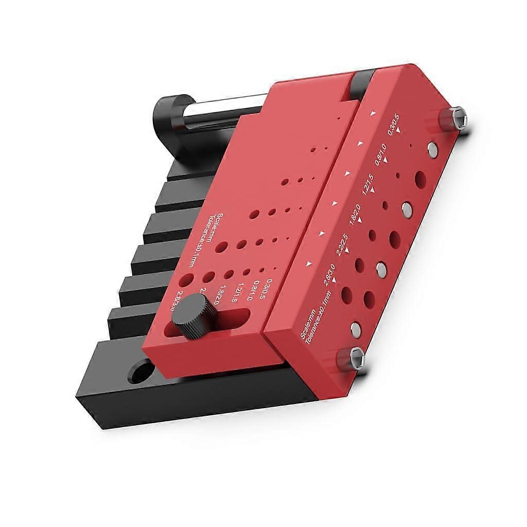 Wood Drill Guide Borehole Positioner with Adjustable Depth for Metalworking and Carpentry Workshops