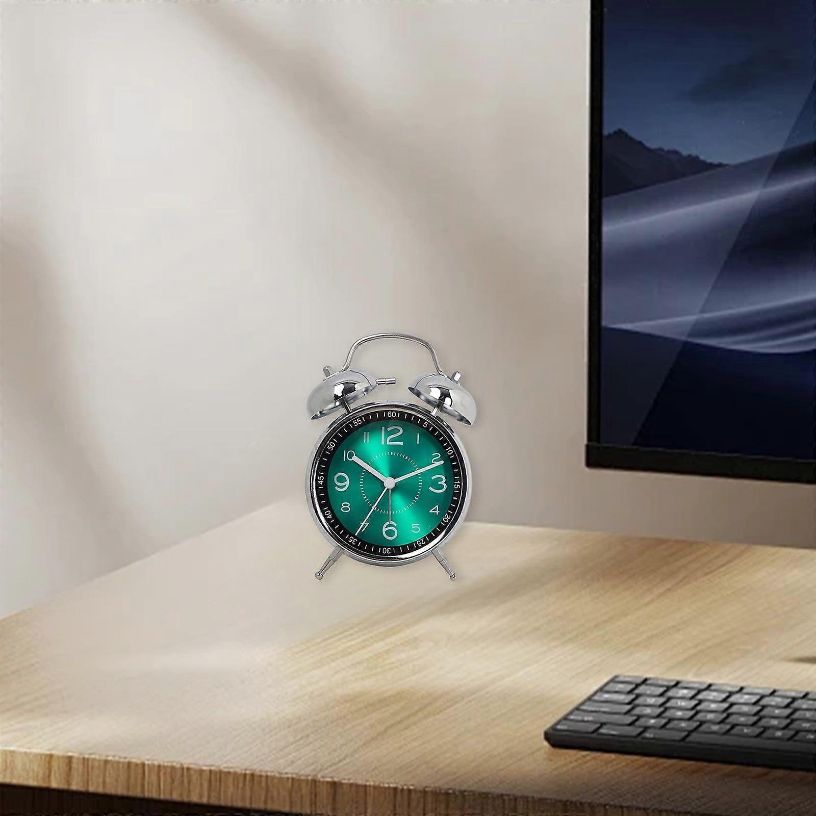 Txmfgh Metal Alarm Clock with Timer Function, Night Light Display, and Modern Craftsmanship, Suitable for Home and School Use