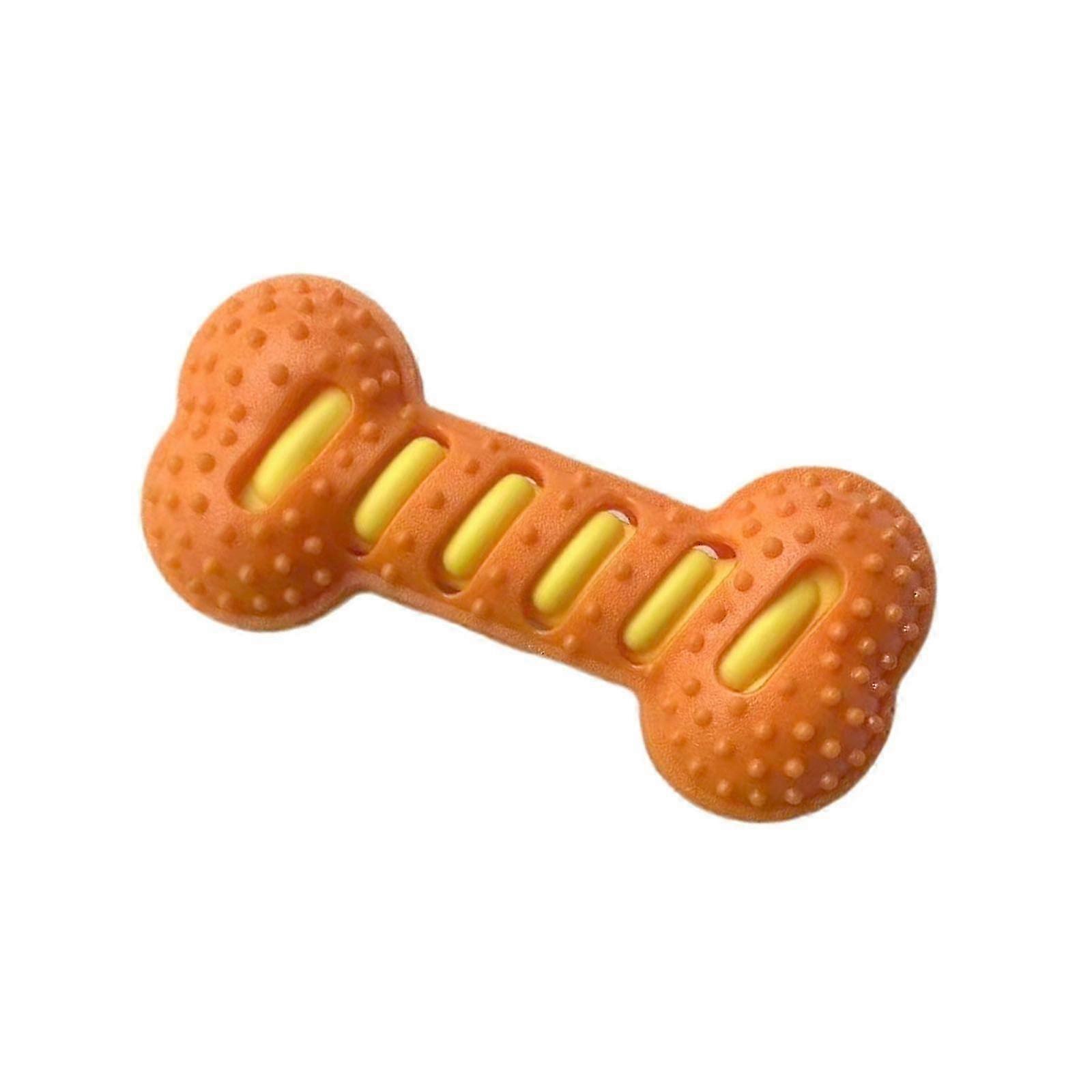 Dog Squeaky Toy for Aggressive Chewers,Durable Chew Toy for Large Medium Breeds Dog,Toughs Durable Dogs Toy Gift Orange