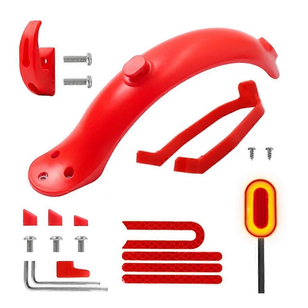 For Xiaomi M365 /M365 Pro Electric Scooters Comprehensive Rear Mudguard Kit Includes Fender Bracket Hook and Taillight A