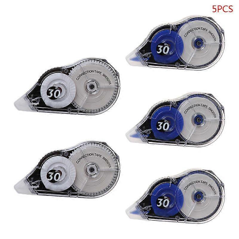 5pcs/set Practical Correction Tape Roller 30m Long White Sticker Study Stationery Office Tool