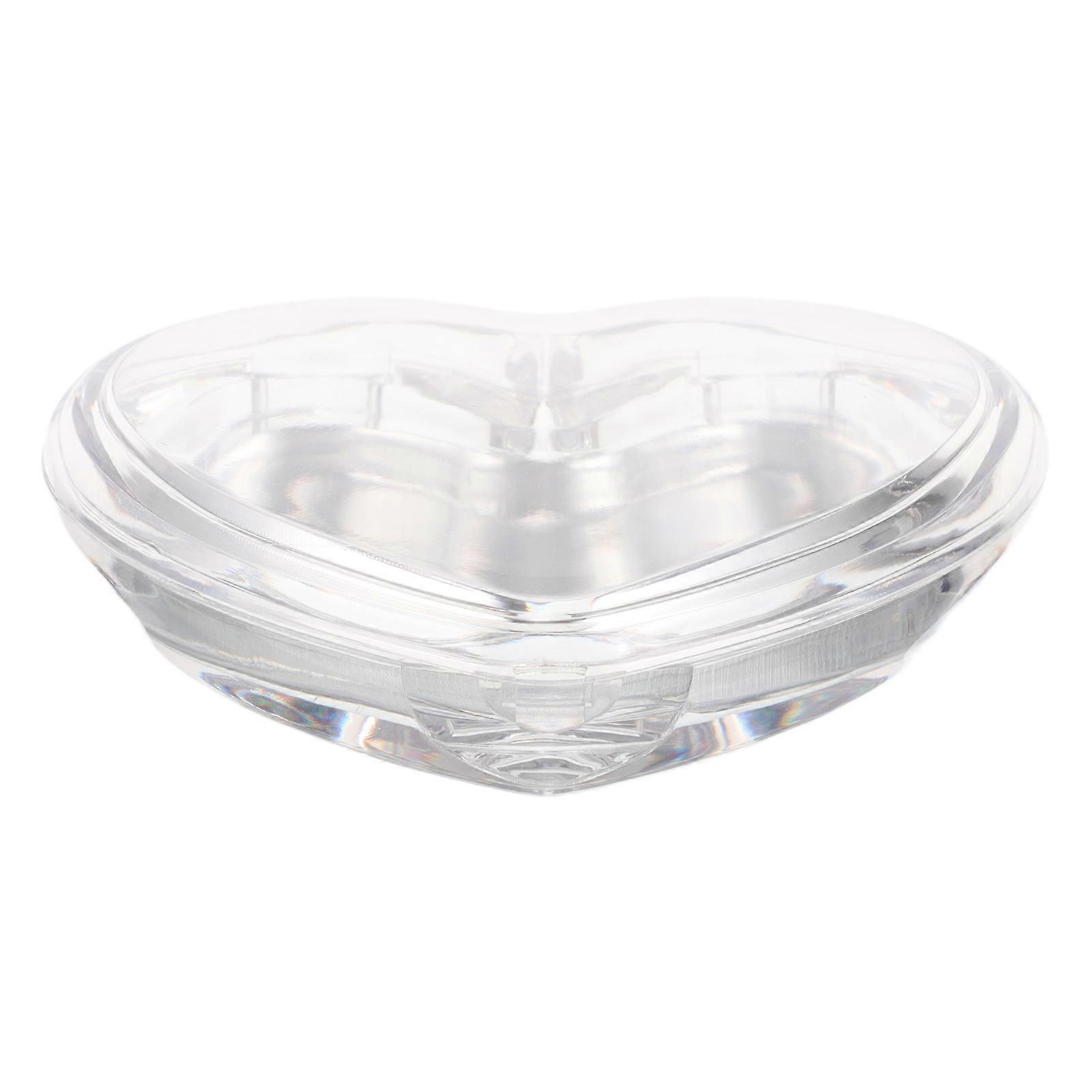 Heart Shaped Transparent Cream Box Jars for Makeup Clear Container