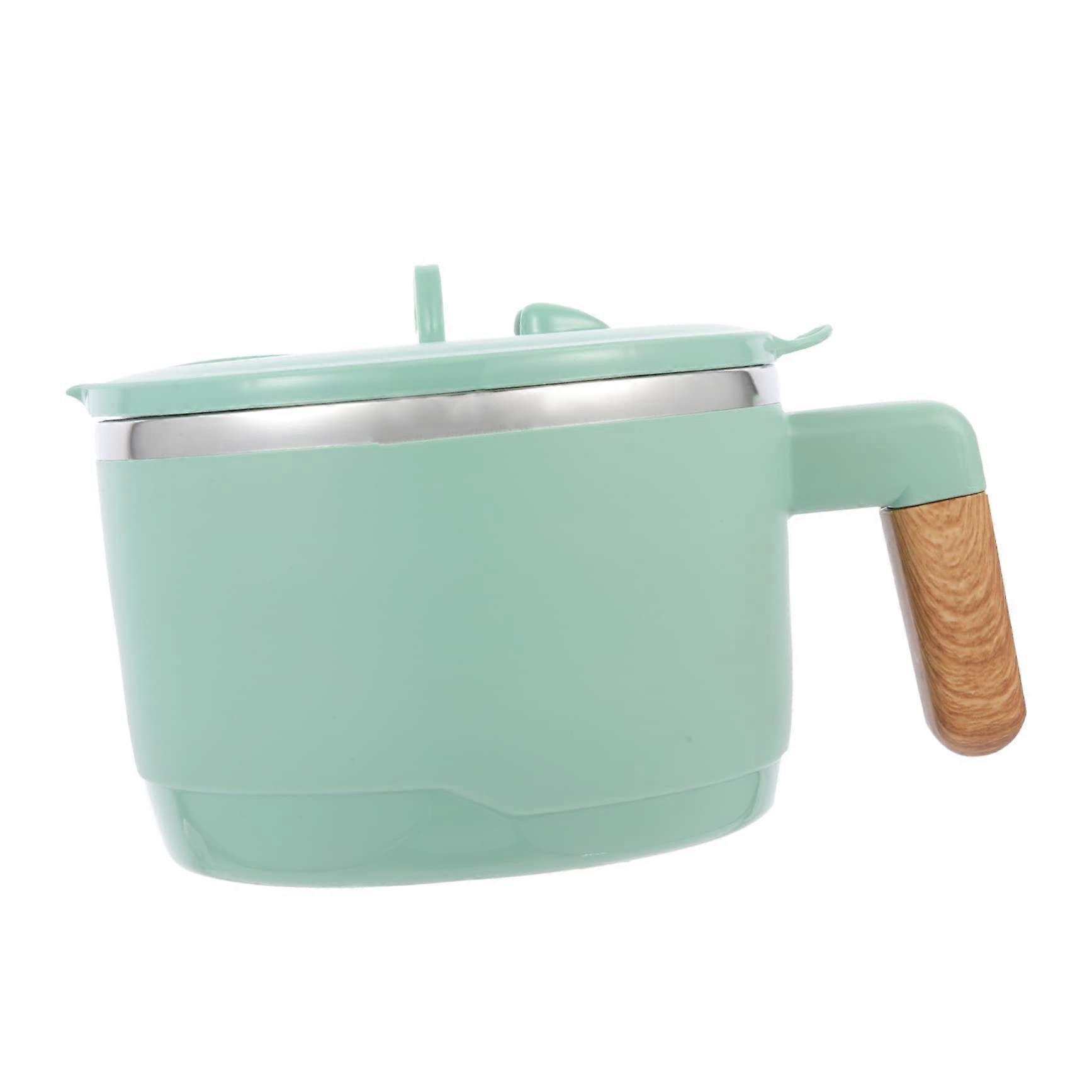 Insulated Food Container with Leakproof Seal and Phone Stand Lid for Noodles, Soup, Lunch, Light Green