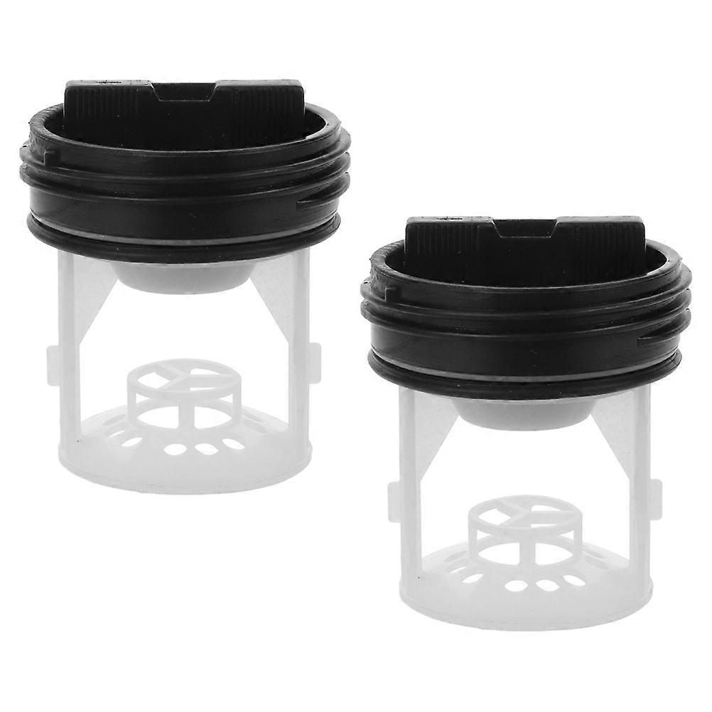 Filter for Washing Machines Washer Drain Pump Filter with 2Pcs Plastic Drain Plugs